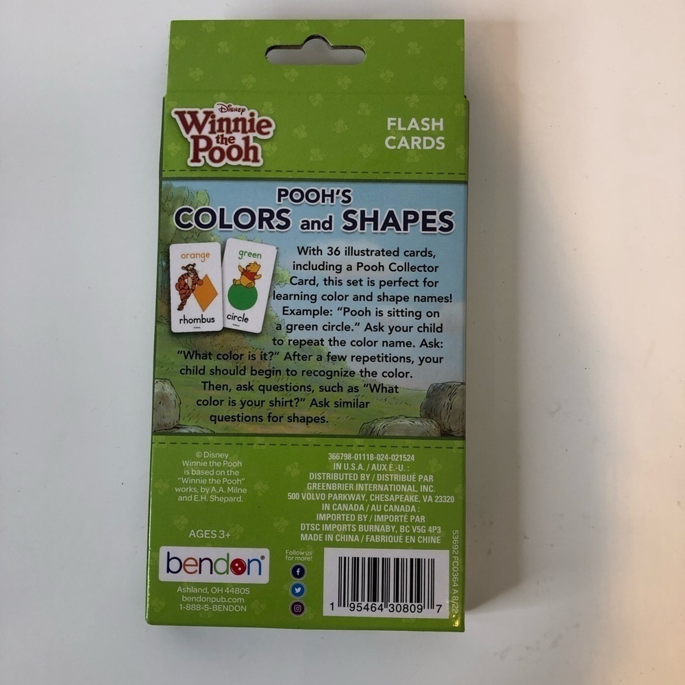 Set of 4 Winnie the Pooh Flash cards. Brand new - Picture 5 of 9